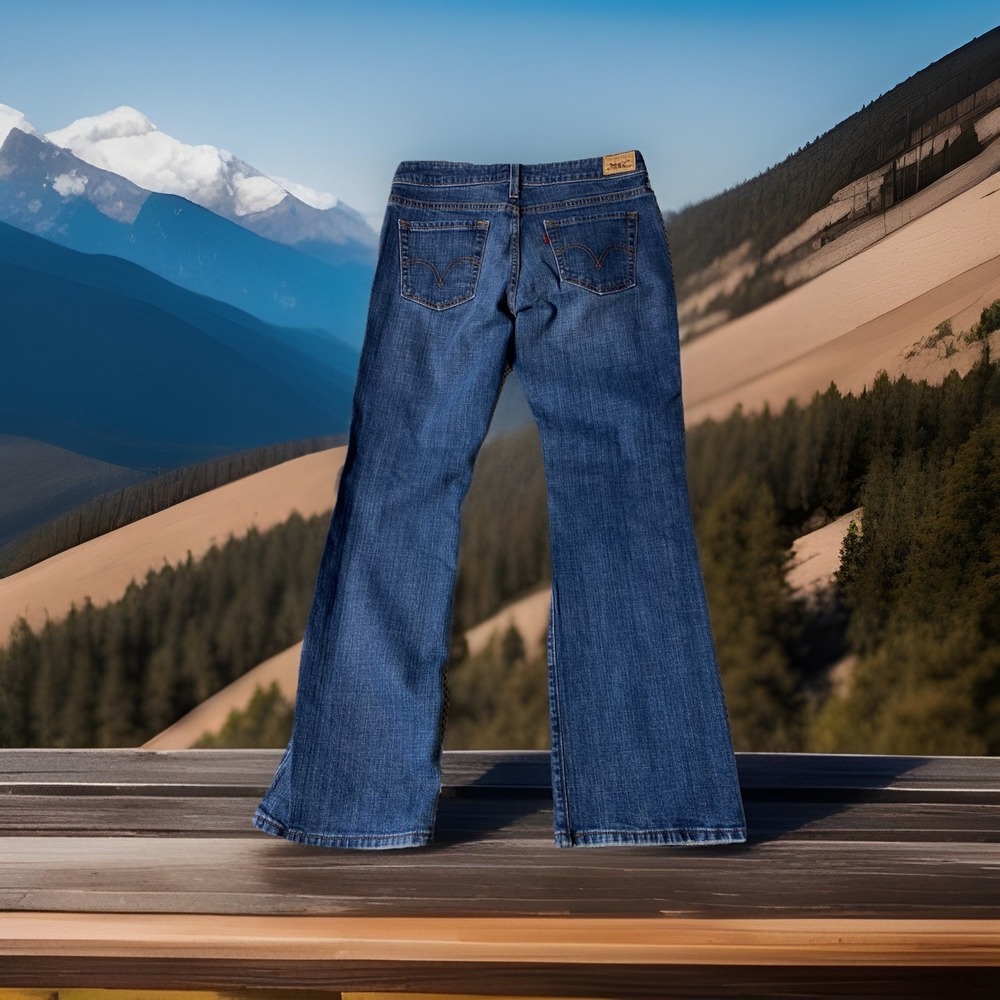 Levis 545 Low Bootcut Jeans Womens Size 8M Blue Denim Cowgirl